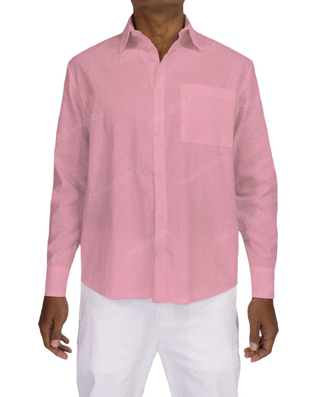 Relaxed Long Sleeve Button Up Shirt