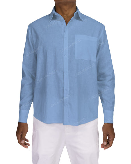 Relaxed Long Sleeve Button Up Shirt