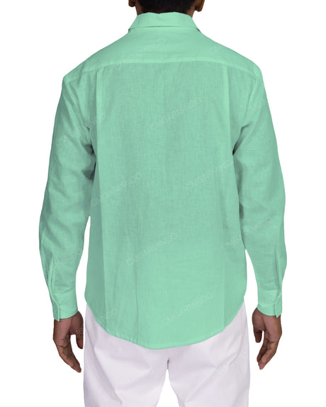Relaxed Long Sleeve Button Up Shirt