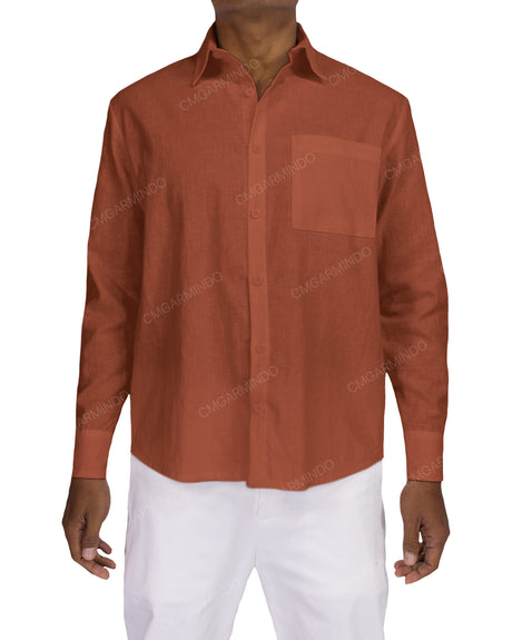 Relaxed Long Sleeve Button Up Shirt