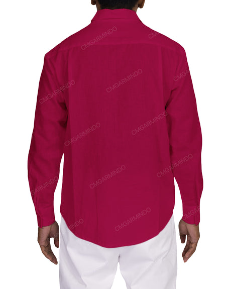 Relaxed Long Sleeve Button Up Shirt