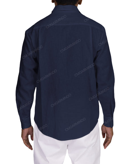 Relaxed Long Sleeve Button Up Shirt