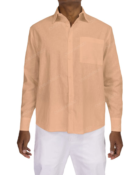 Relaxed Long Sleeve Button Up Shirt