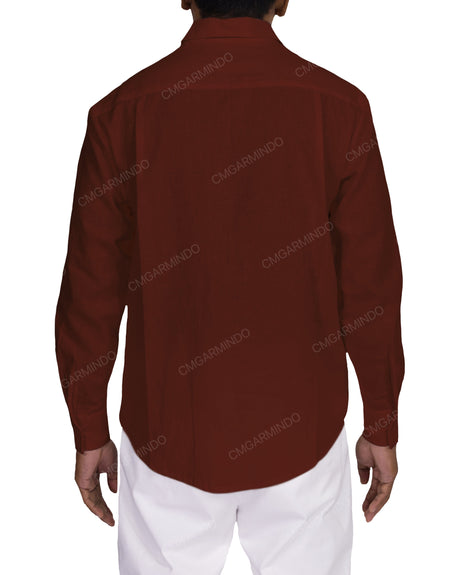 Relaxed Long Sleeve Button Up Shirt