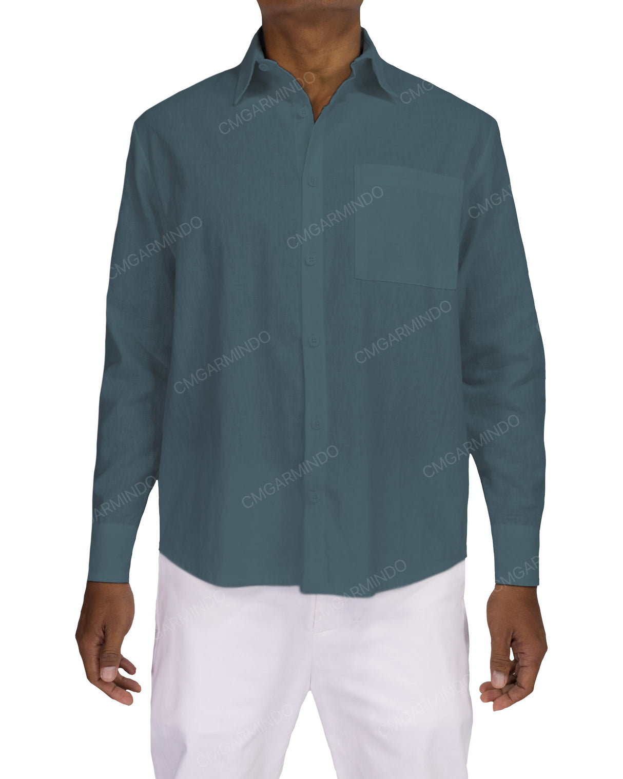 Relaxed Long Sleeve Button Up Shirt