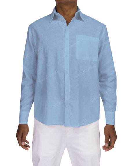 Relaxed Long Sleeve Button Up Shirt