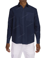 Relaxed Long Sleeve Button Up Shirt