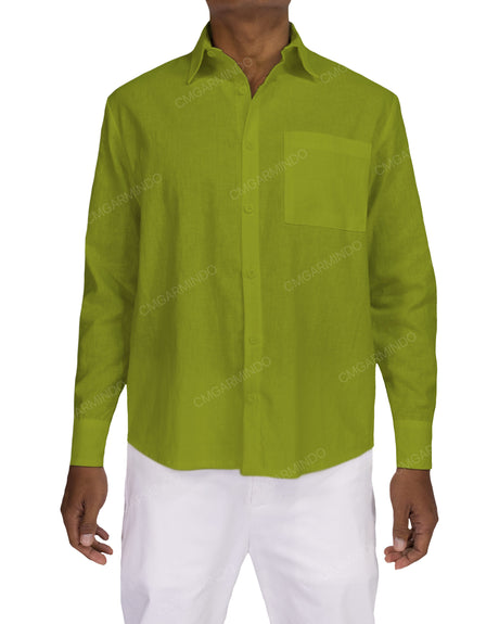 Relaxed Long Sleeve Button Up Shirt