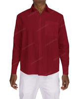 Relaxed Long Sleeve Button Up Shirt