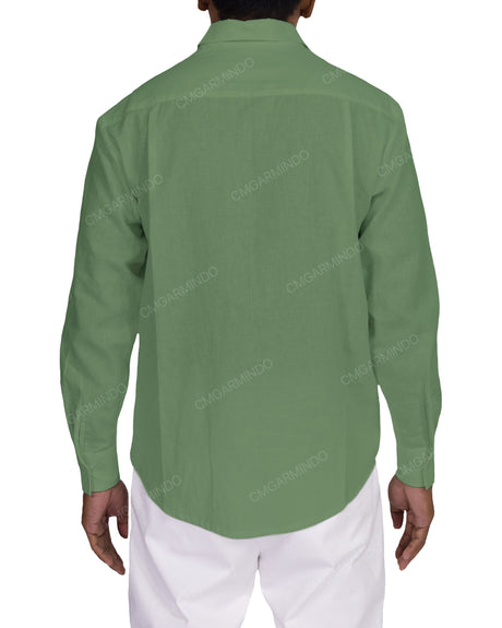 Relaxed Long Sleeve Button Up Shirt