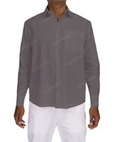 Relaxed Long Sleeve Button Up Shirt