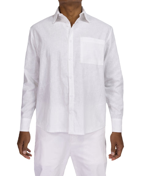 Relaxed Long Sleeve Button Up Shirt
