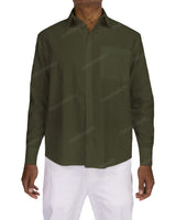 Relaxed Long Sleeve Button Up Shirt