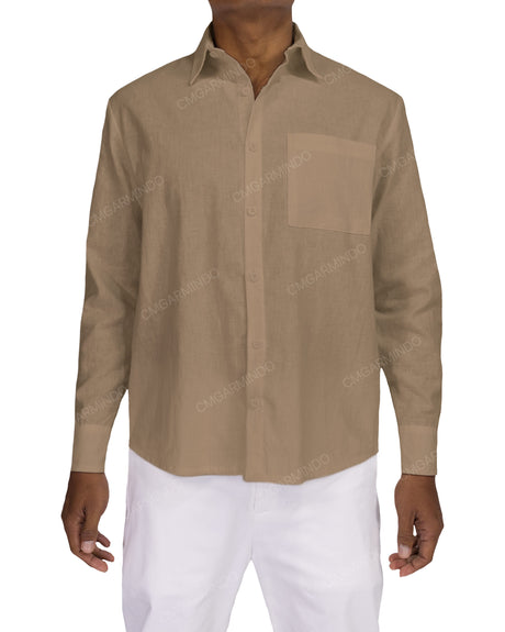 Relaxed Long Sleeve Button Up Shirt