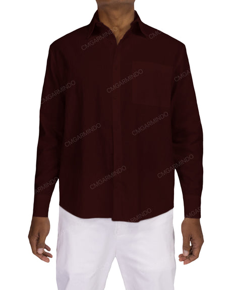 Relaxed Long Sleeve Button Up Shirt