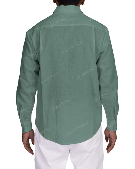 Relaxed Long Sleeve Button Up Shirt