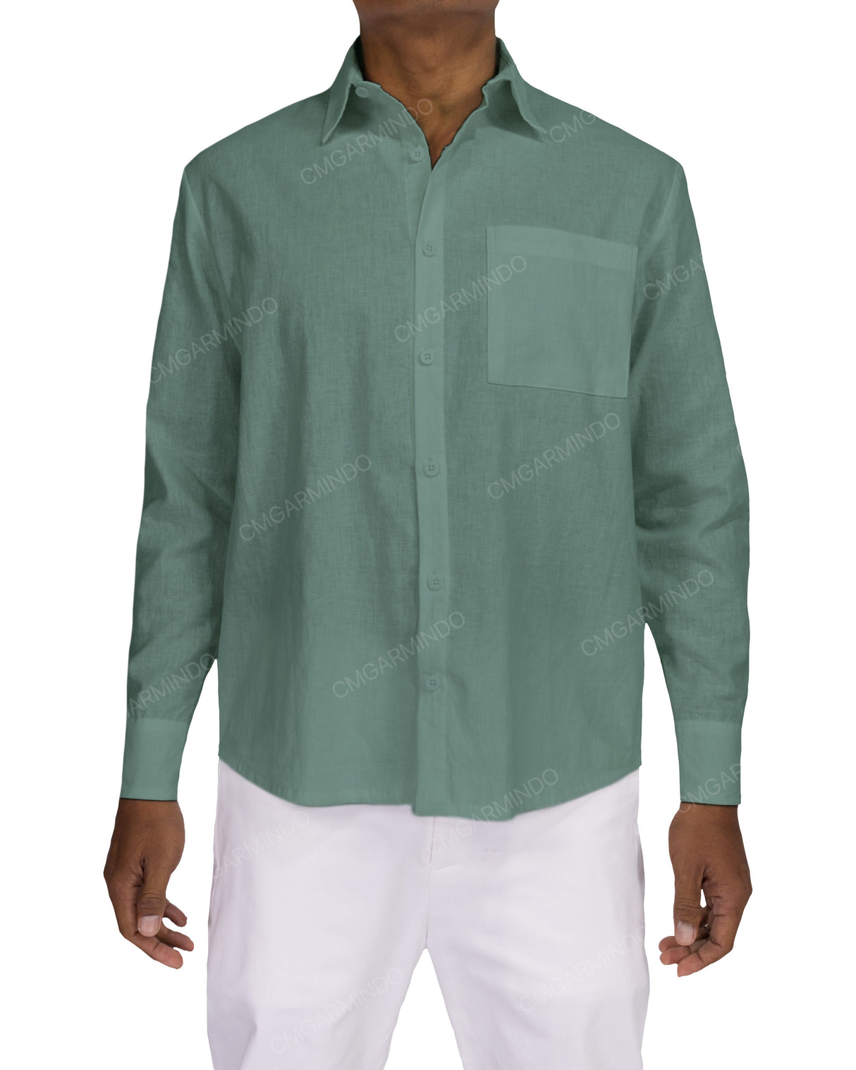 Relaxed Long Sleeve Button Up Shirt