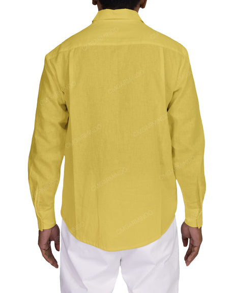 Relaxed Long Sleeve Button Up Shirt