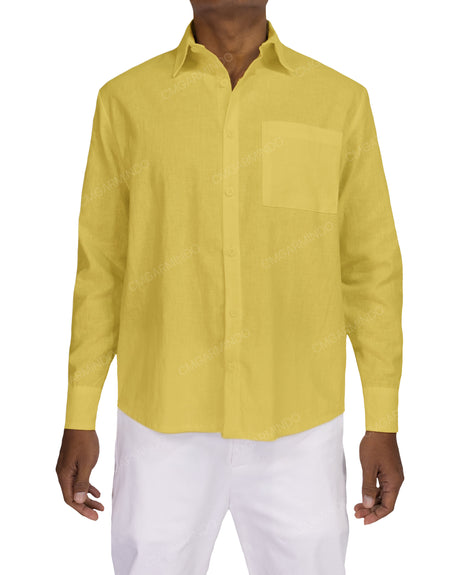 Relaxed Long Sleeve Button Up Shirt