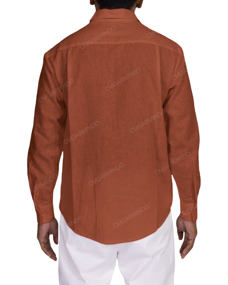 Relaxed Long Sleeve Button Up Shirt