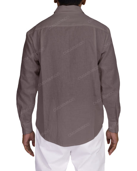 Relaxed Long Sleeve Button Up Shirt