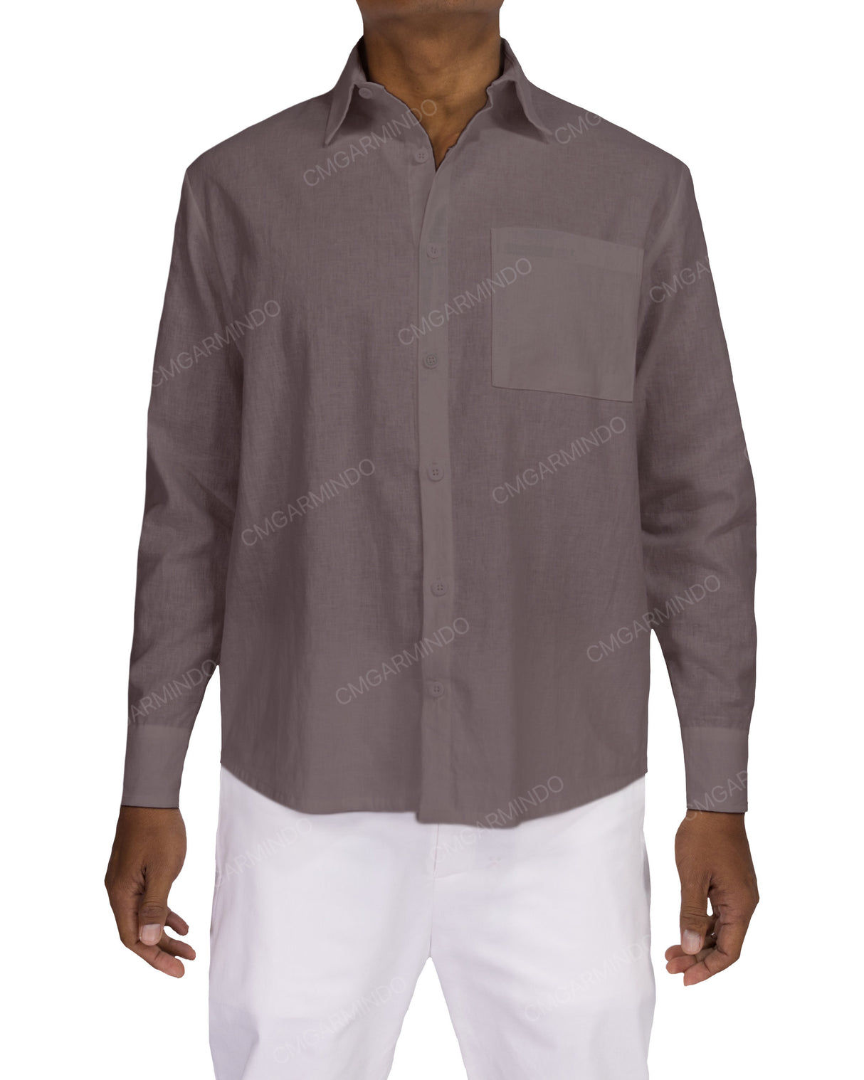 Relaxed Long Sleeve Button Up Shirt