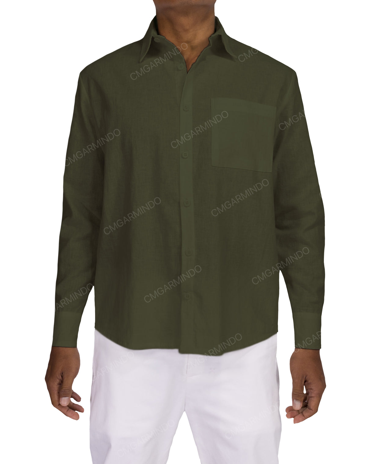 Relaxed Long Sleeve Button Up Shirt