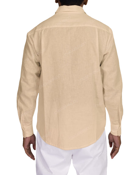 Relaxed Long Sleeve Button Up Shirt