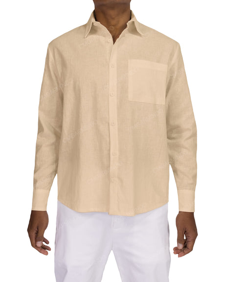 Relaxed Long Sleeve Button Up Shirt