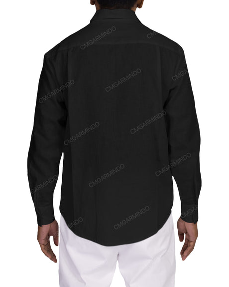 Relaxed Long Sleeve Button Up Shirt