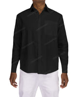 Relaxed Long Sleeve Button Up Shirt