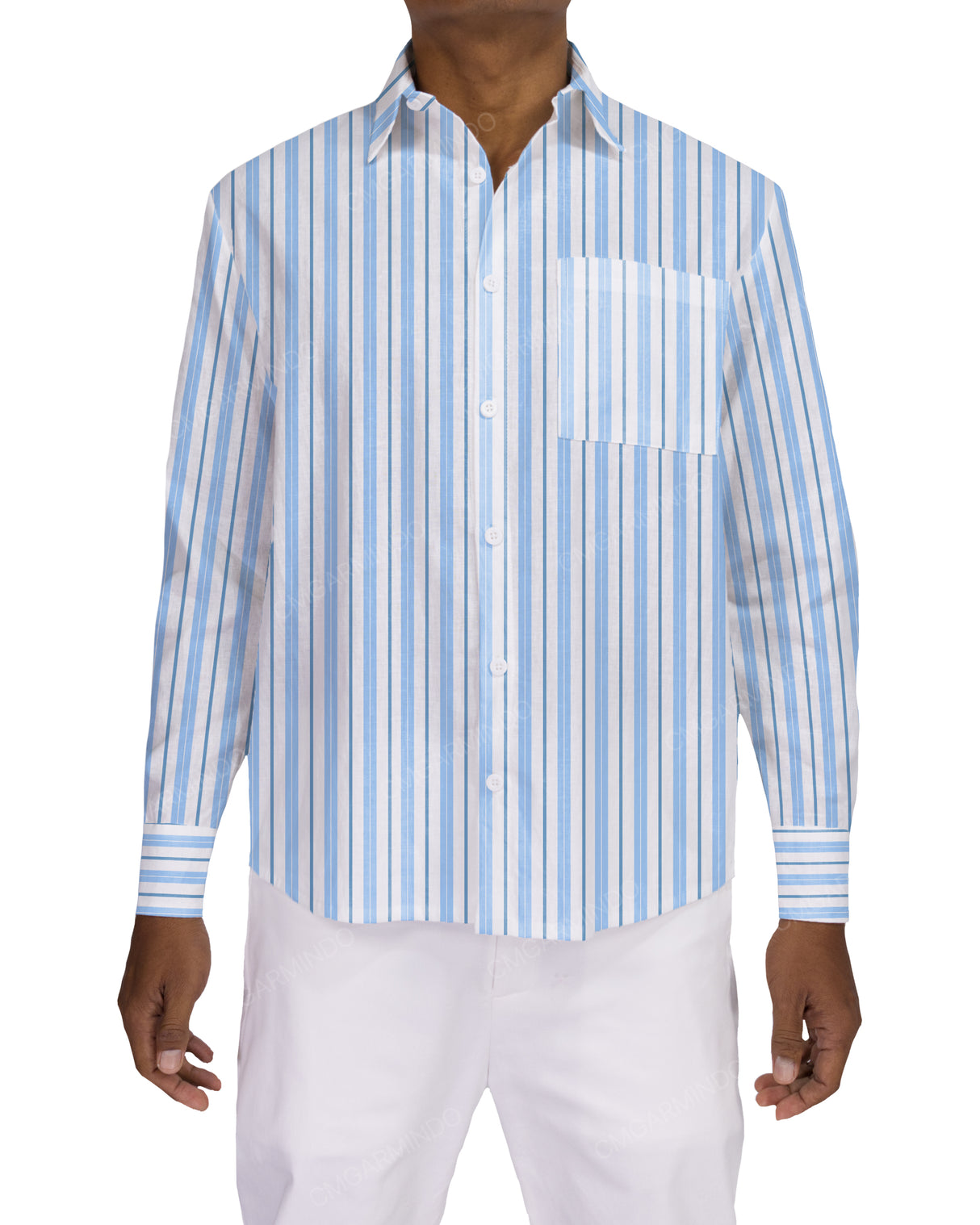 Relaxed Long Sleeve Button Up Shirt