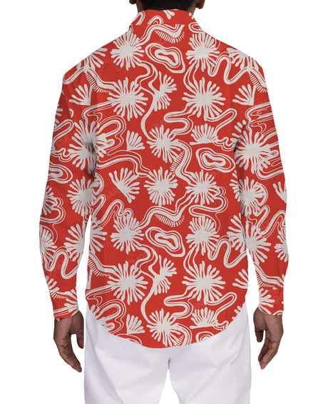 Relaxed Long Sleeve Button Up Shirt