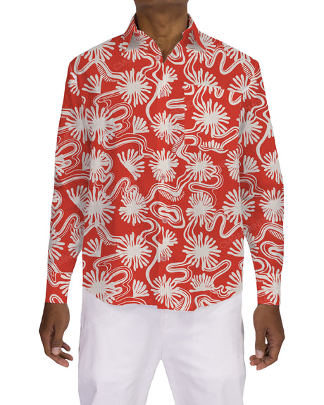 Relaxed Long Sleeve Button Up Shirt