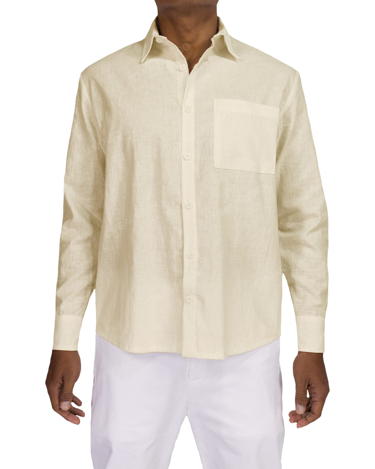 Relaxed Long Sleeve Button Up Shirt