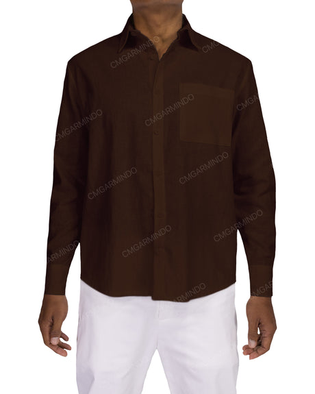 Relaxed Long Sleeve Button Up Shirt