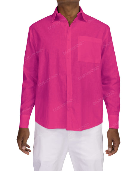 Relaxed Long Sleeve Button Up Shirt