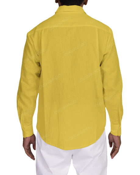 Relaxed Long Sleeve Button Up Shirt