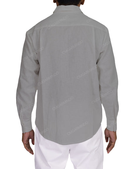 Relaxed Long Sleeve Button Up Shirt