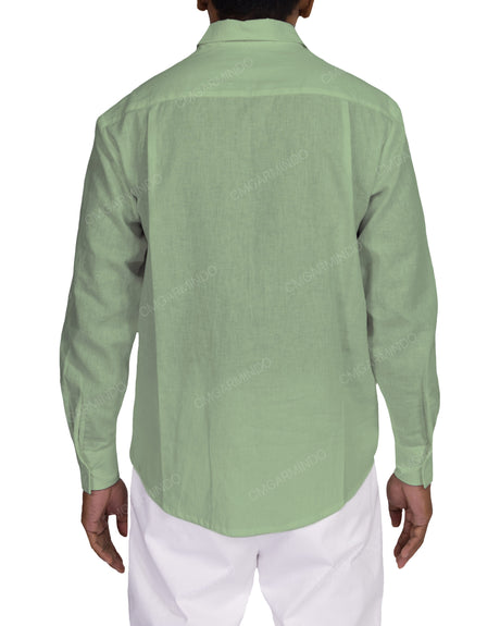 Relaxed Long Sleeve Button Up Shirt