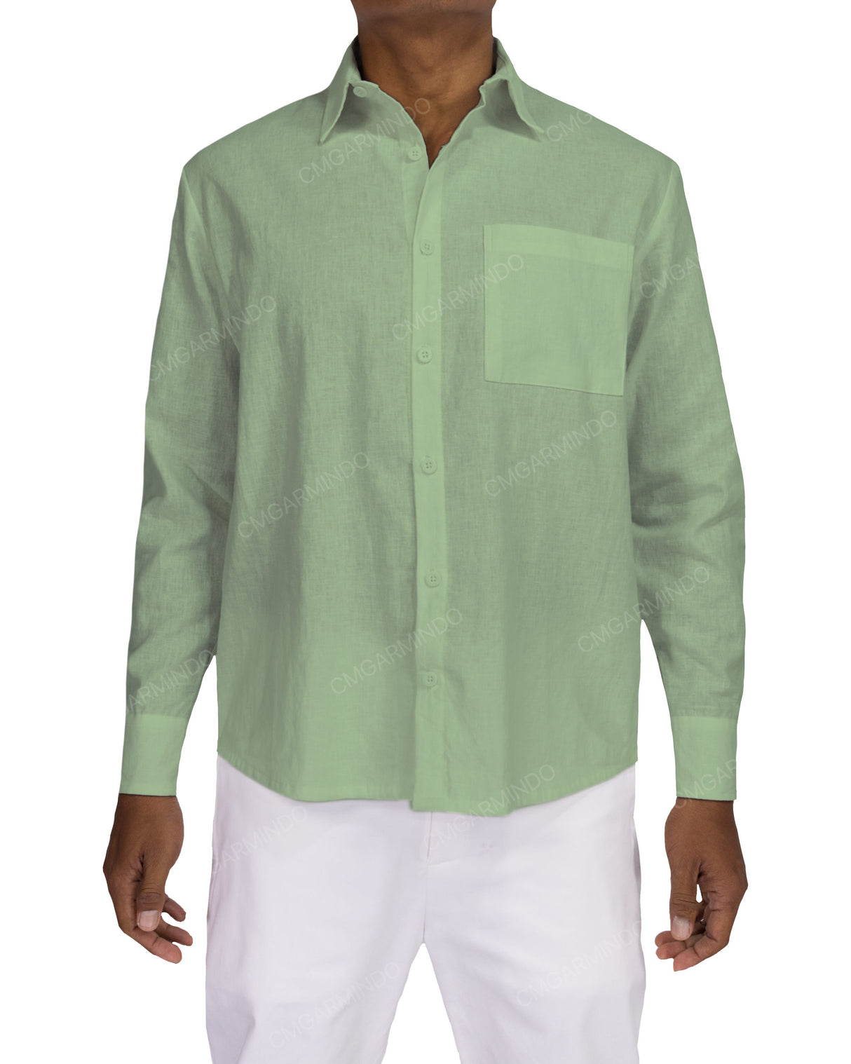 Relaxed Long Sleeve Button Up Shirt