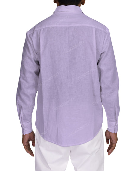 Relaxed Long Sleeve Button Up Shirt