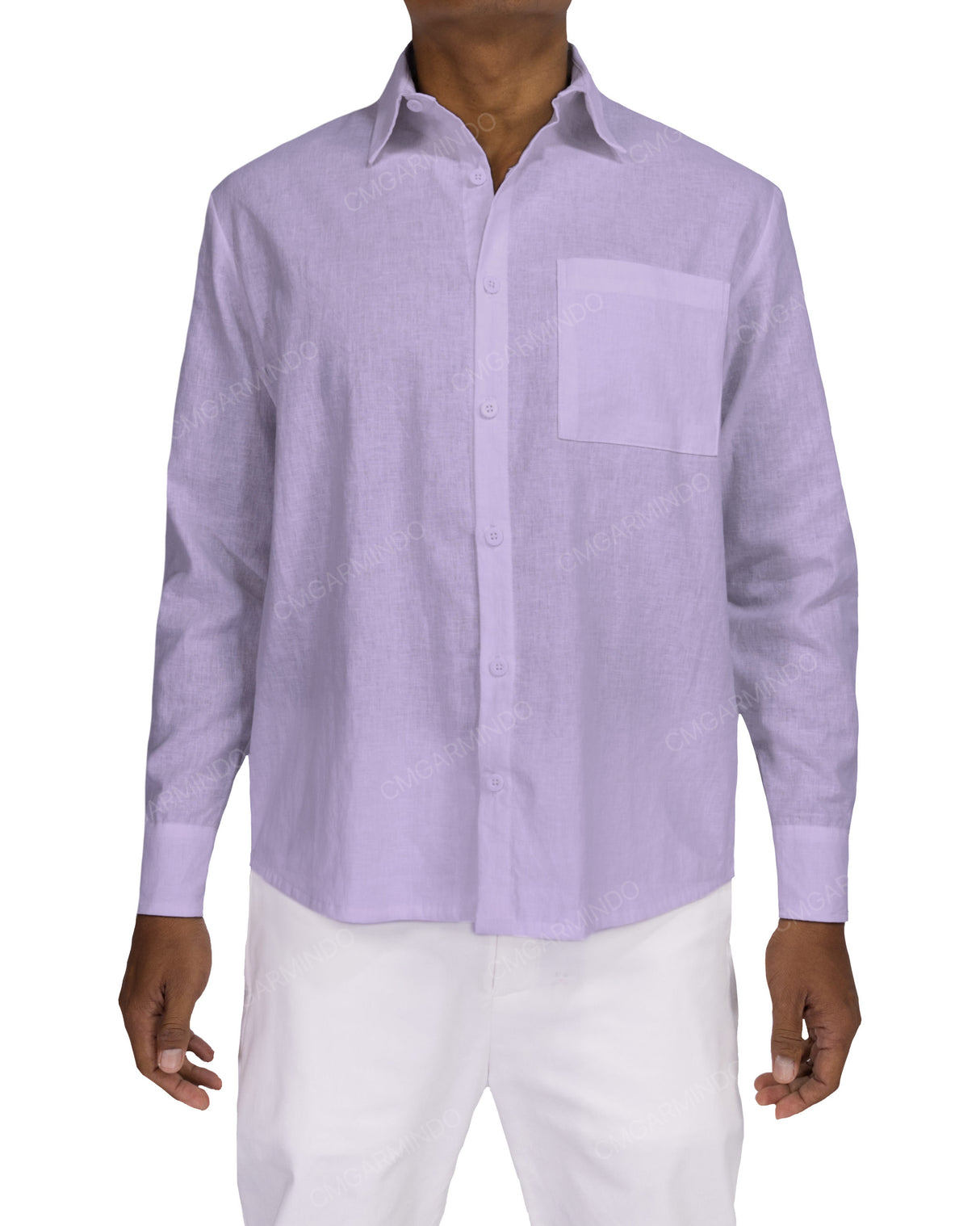 Relaxed Long Sleeve Button Up Shirt