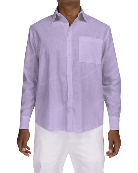 Relaxed Long Sleeve Button Up Shirt