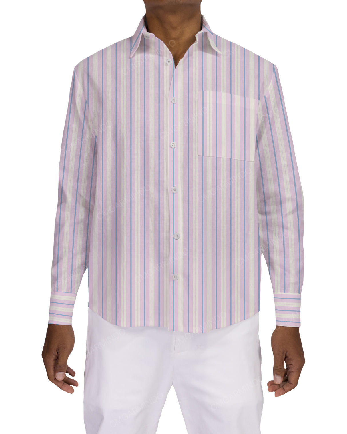 Relaxed Long Sleeve Button Up Shirt
