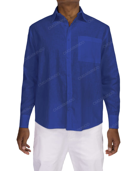 Relaxed Long Sleeve Button Up Shirt