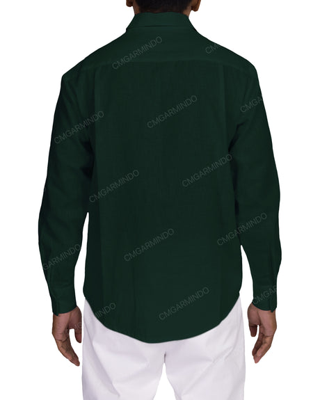Relaxed Long Sleeve Button Up Shirt