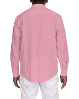 Long Sleeve Mandarin Collar Shirt