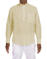 Long Sleeve Mandarin Collar Shirt