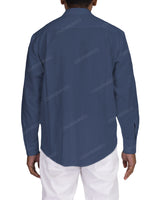Long Sleeve Mandarin Collar Shirt